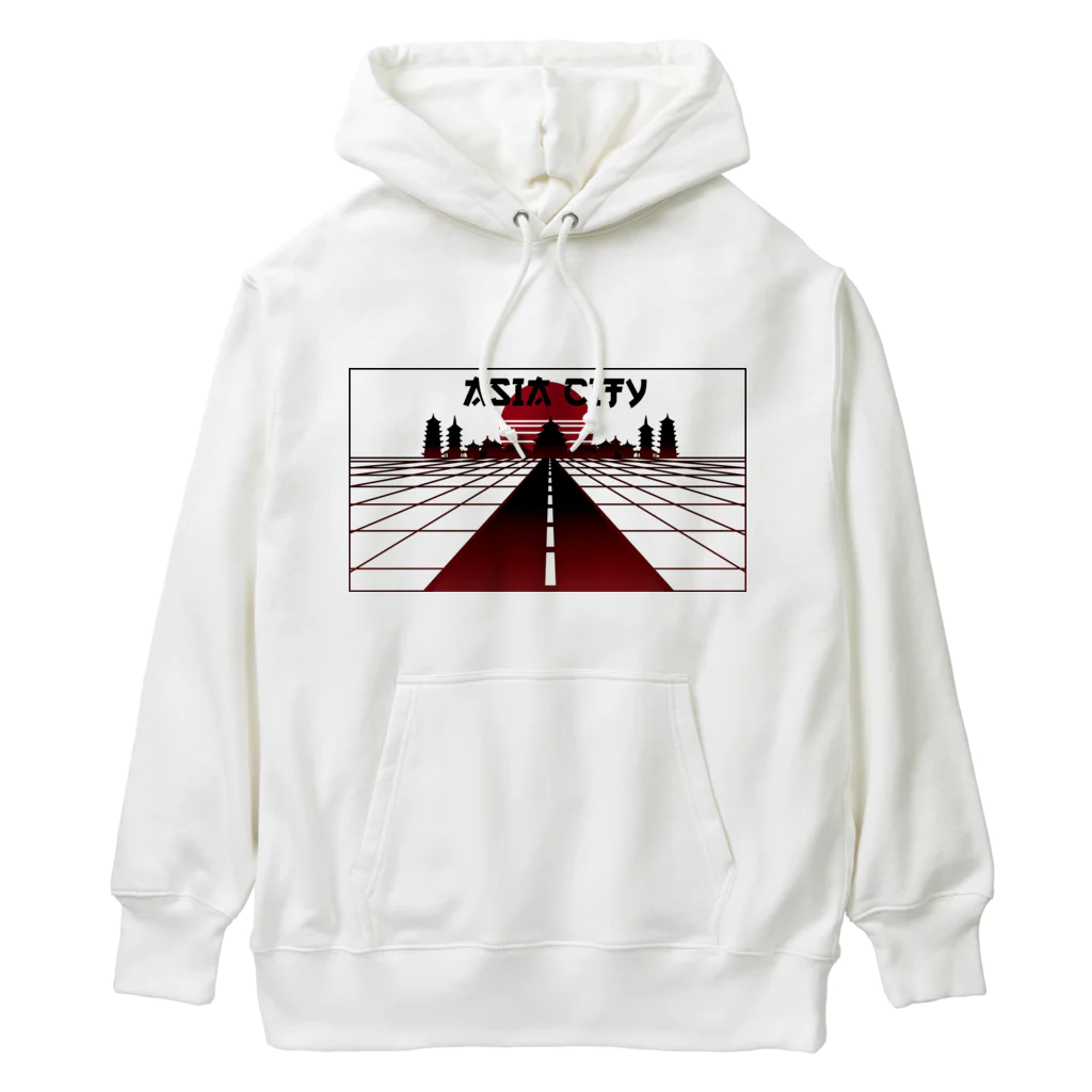 中華呪術堂（チャイナマジックホール）の vaporwave asiacity  Heavyweight Hoodie