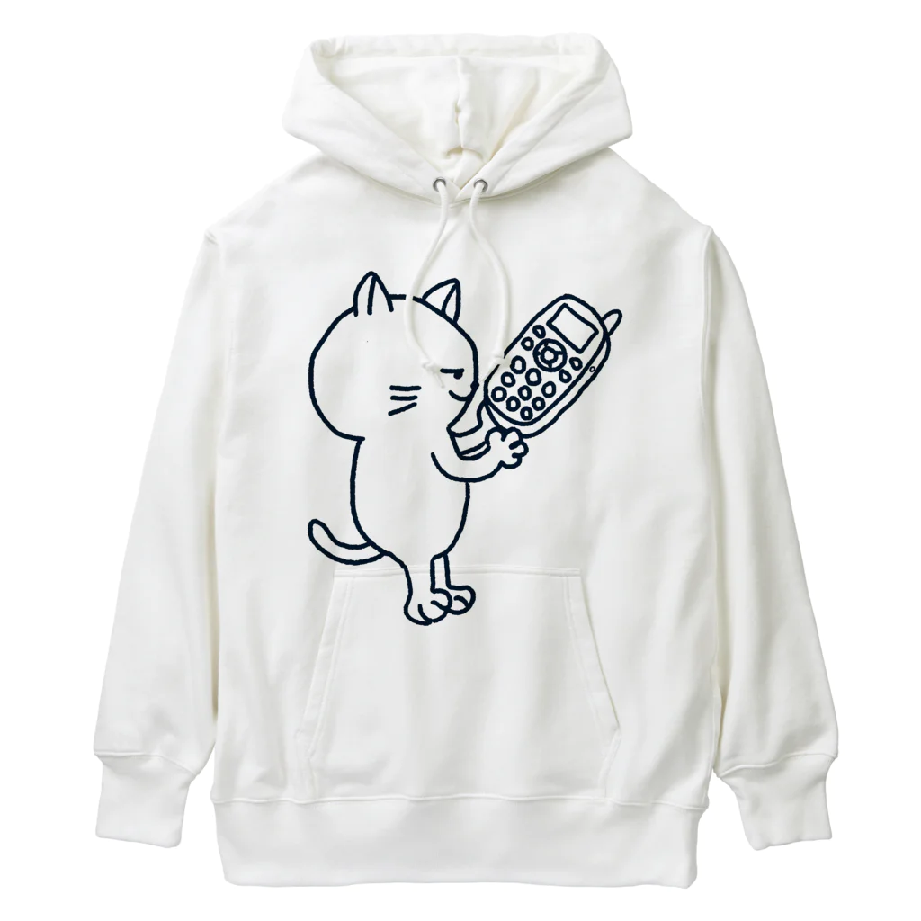 風野ひつじのガラケー猫 Heavyweight Hoodie