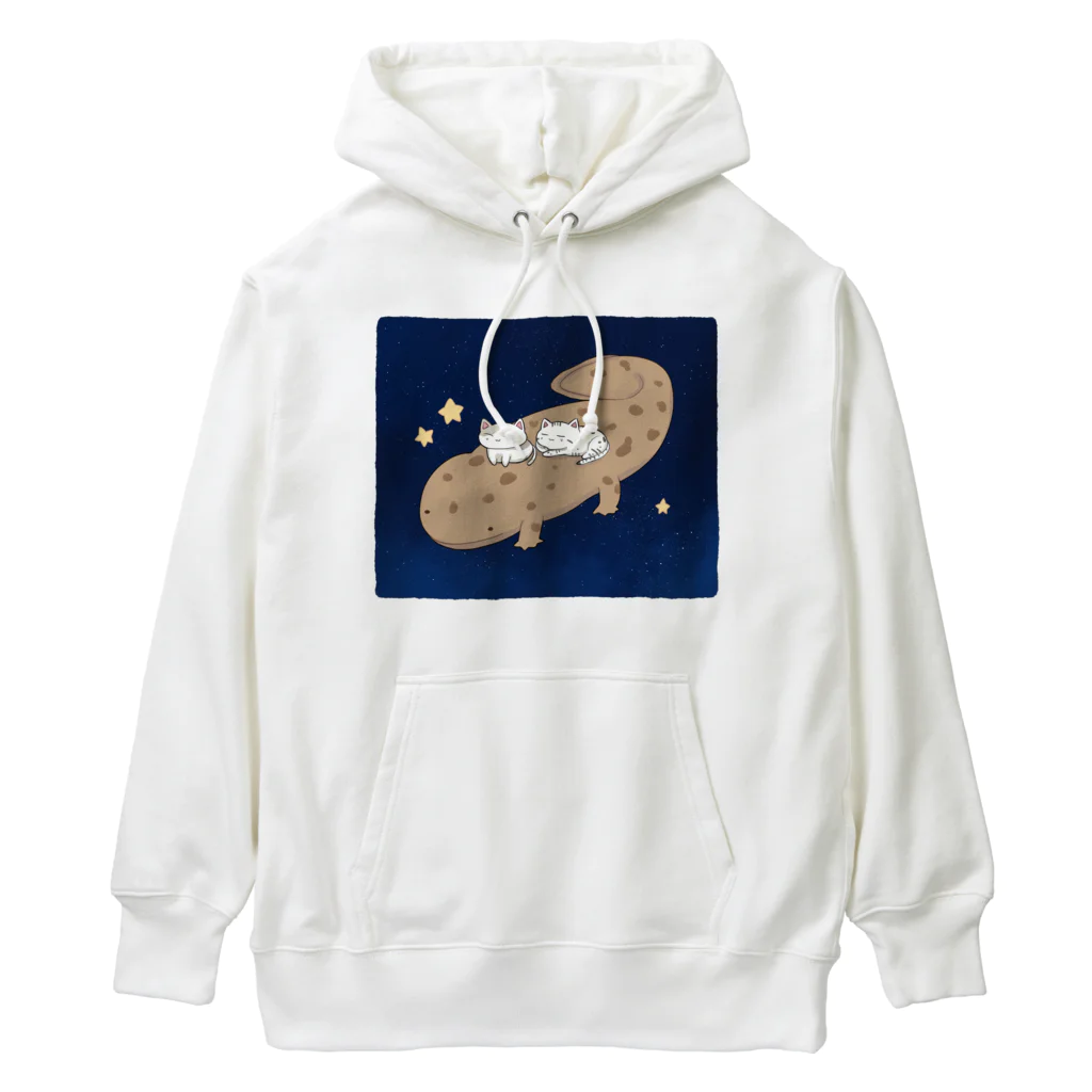 いろはにゃんこ堂のオオサンショウウオとちびにゃんず Heavyweight Hoodie