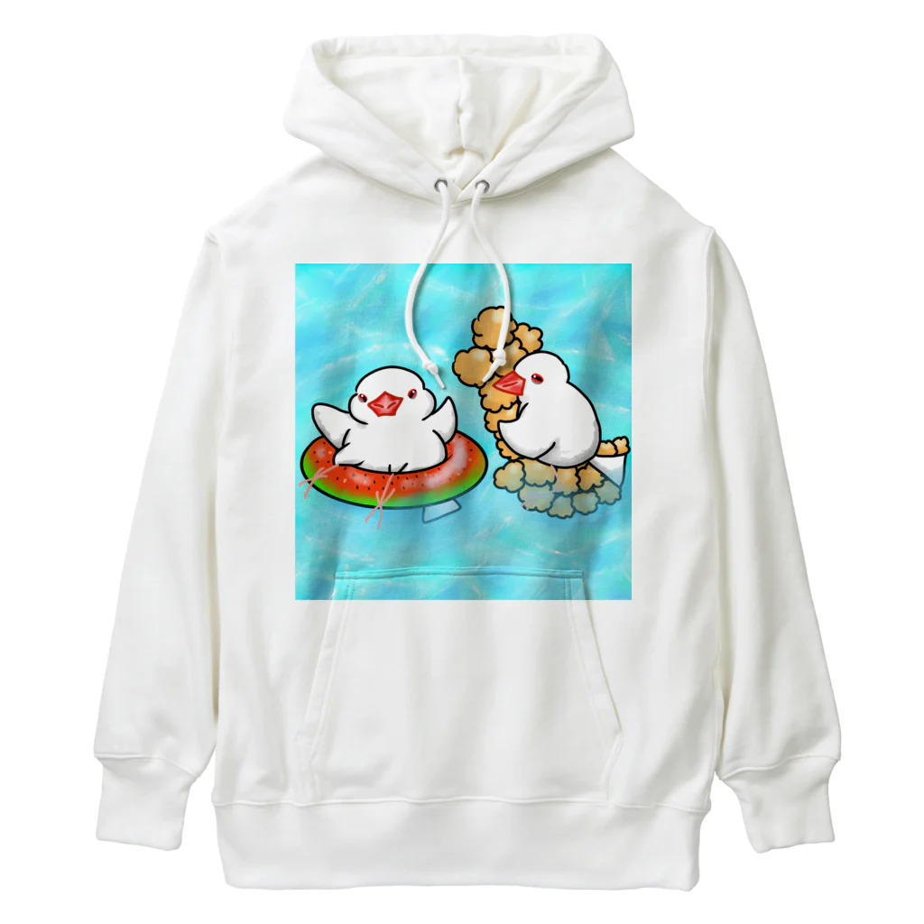 Lily bird（リリーバード）のぷかぷか水遊び文鳥ず Heavyweight Hoodie