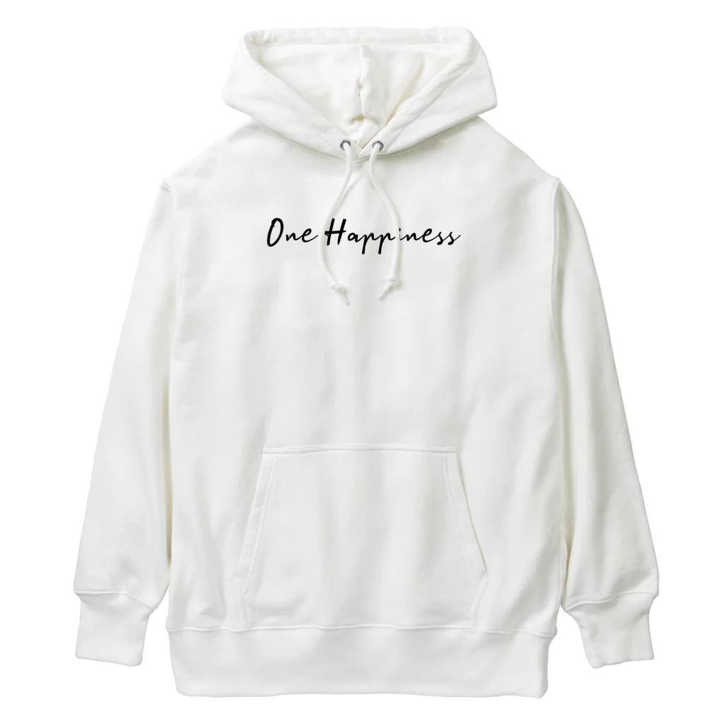 One:HappinessのOne:Happiness　ワンポイント　ロゴデザイン Heavyweight Hoodie