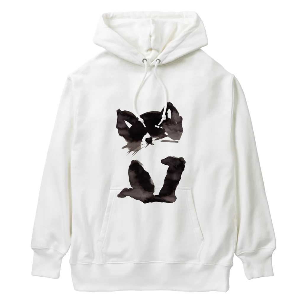 tomorebiの墨猫その2 Heavyweight Hoodie