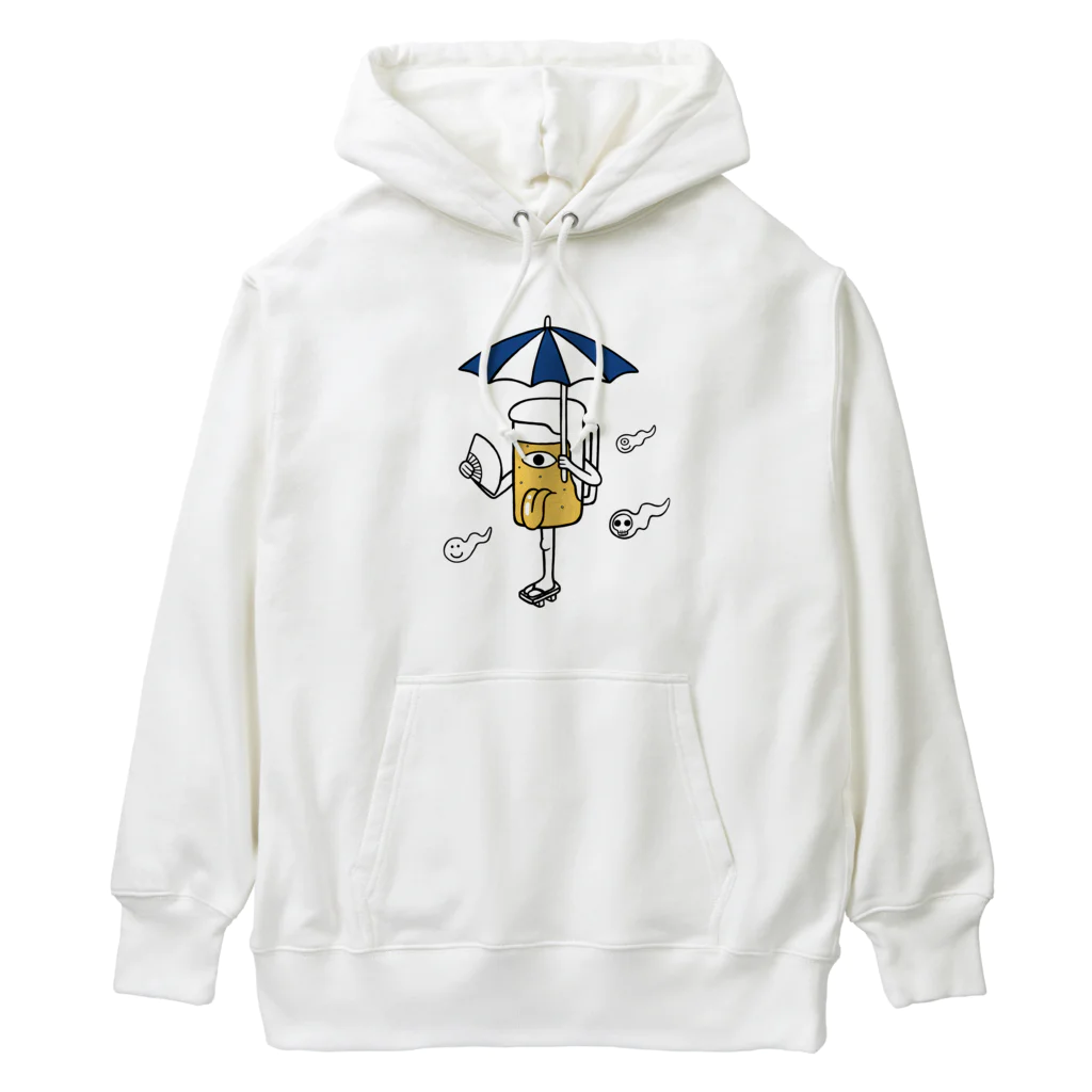 リュウラクドウの唐傘ビールお化け Heavyweight Hoodie