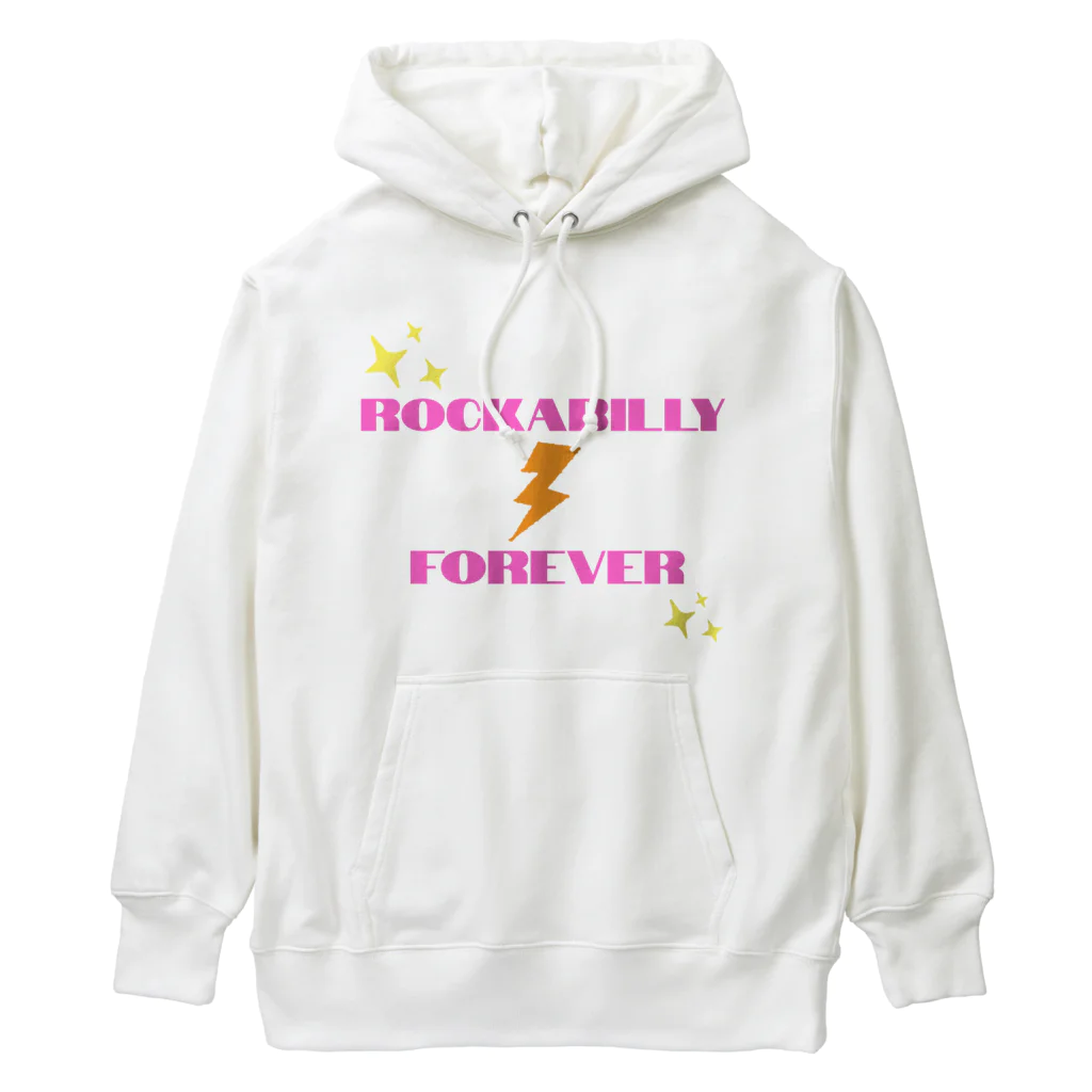 ロカビリーちゃんのRockabilly Forever（稲妻ピンク） ヘビーウェイトパーカー