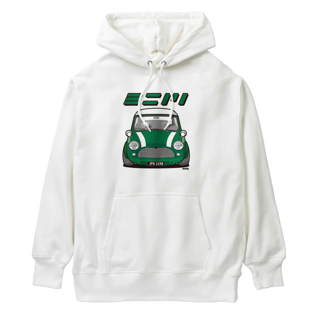 DwanG・・ dog & garden +🇬🇧cars items のミニノリ(GREEN) Heavyweight Hoodie