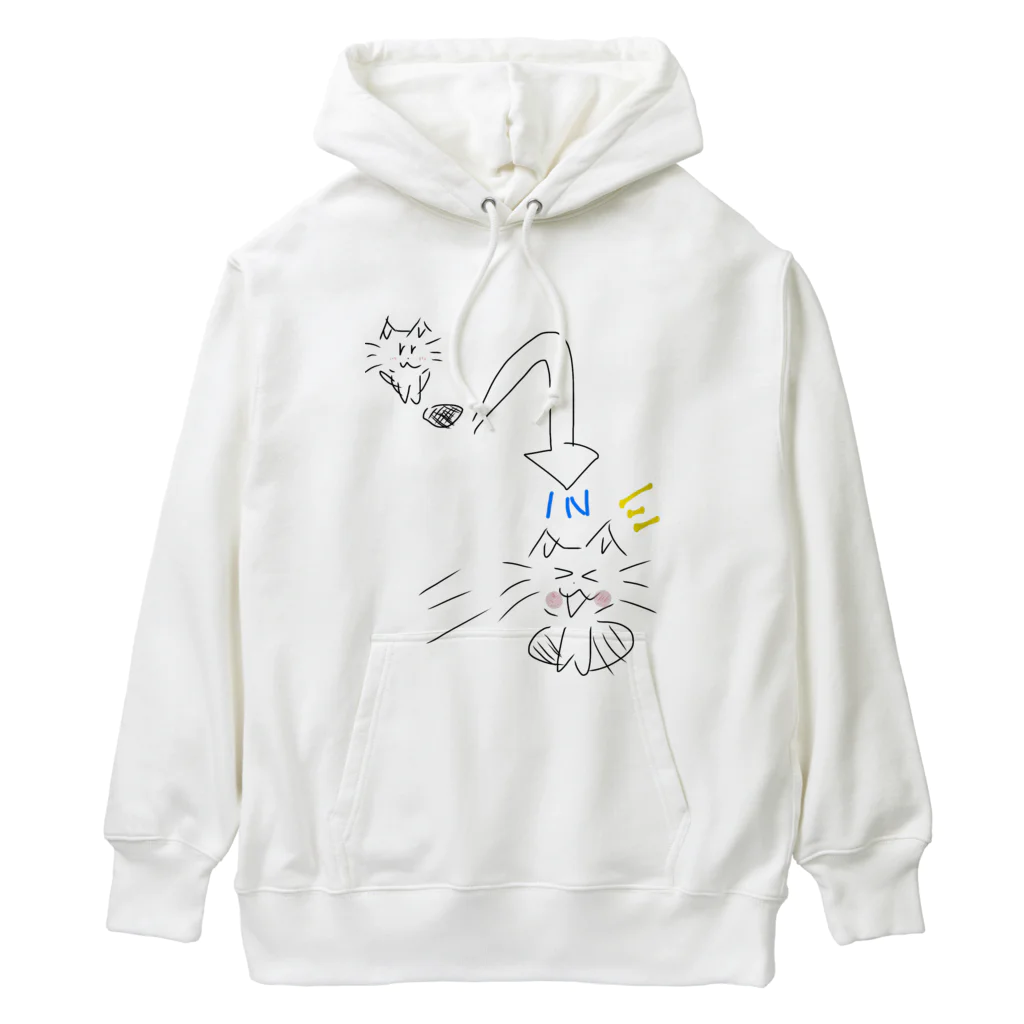 ネコ萌え士の穴があったらINしちゃう猫 Heavyweight Hoodie