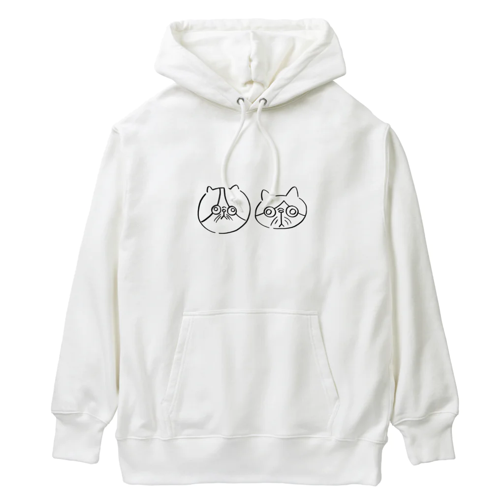 Comame's storeのエキゾチックショートヘアの子猫 Heavyweight Hoodie