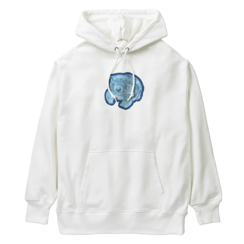 nagoshu754のカラフル　ウォンバット　青 Heavyweight Hoodie