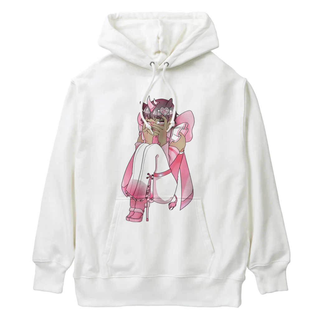 キャラクター工房獏の照れ屋なさいのおとこの娘 Heavyweight Hoodie