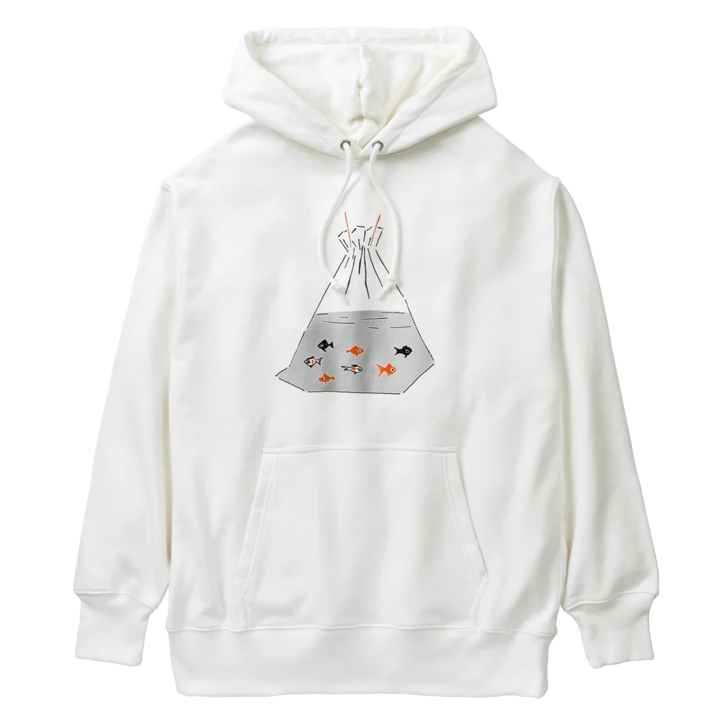 NIKORASU GOの祭りデザイン「金魚すくい」 Heavyweight Hoodie