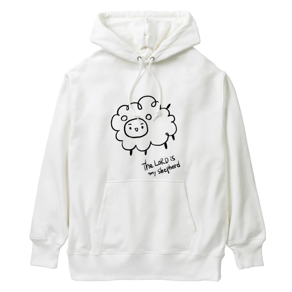 Christian-SheepHouseのThe Lord is my Shepherd Heavyweight Hoodie