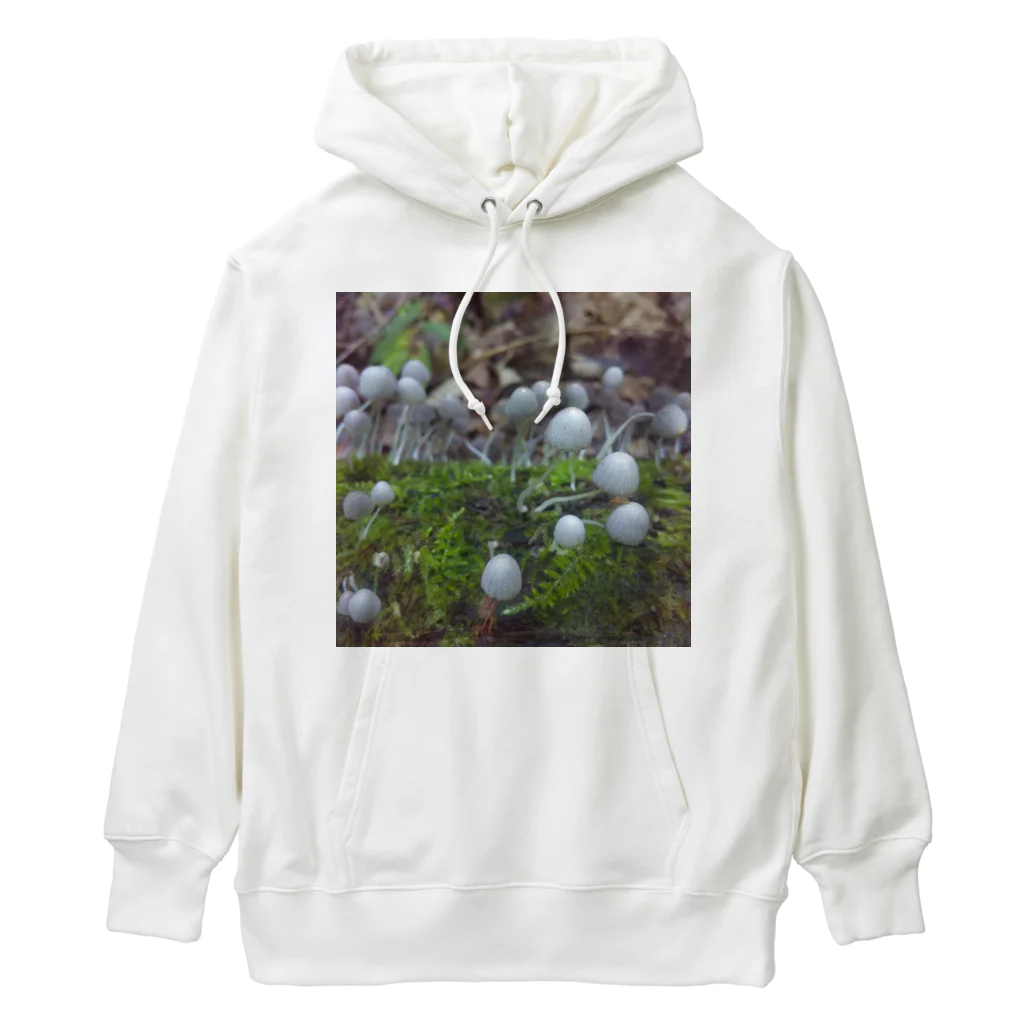 ミクロの不思議の国のキノコちゃん Heavyweight Hoodie