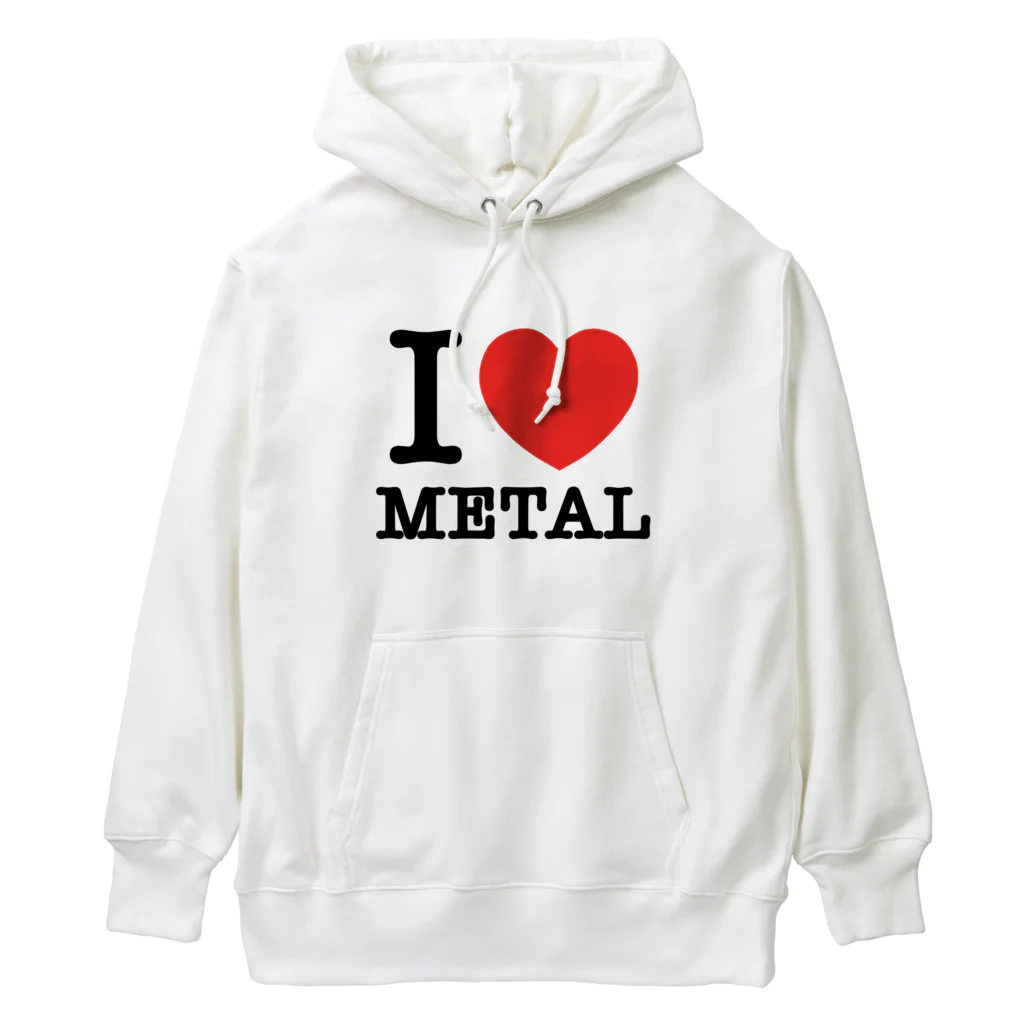 HachijuhachiのI LOVE METAL Heavyweight Hoodie