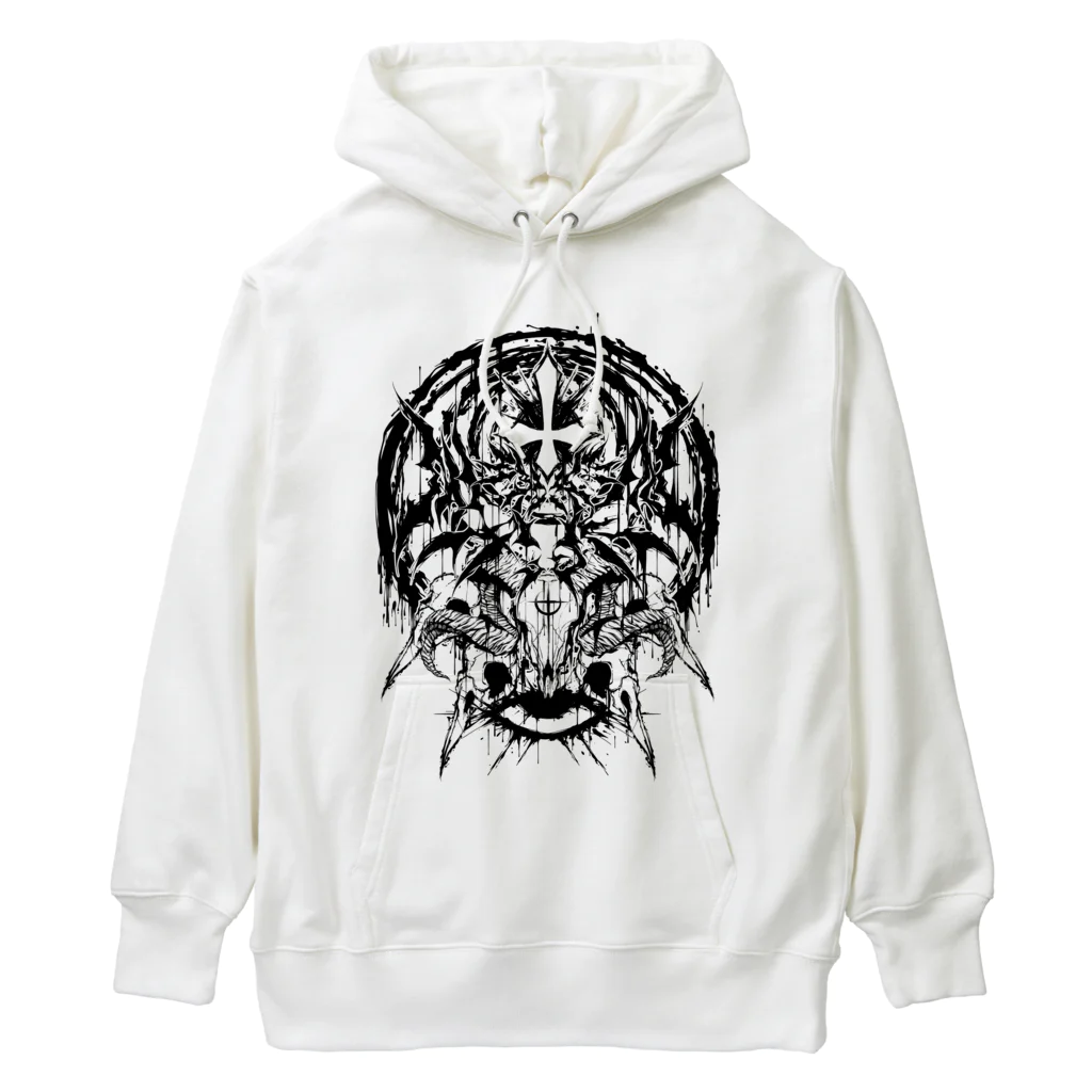 エゴイスト乙女の聖痕　黒 Heavyweight Hoodie