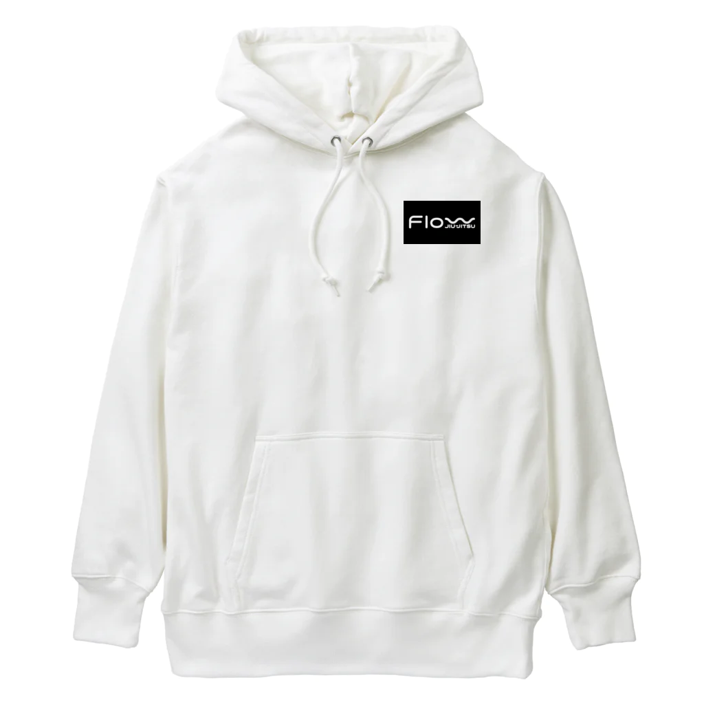 フロー柔術ネットショップのフロー柔術黒長方形ロゴ Heavyweight Hoodie