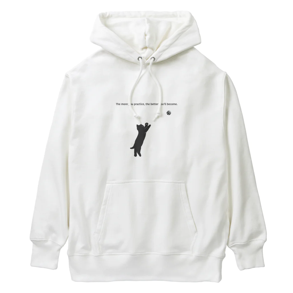 kiki25のバスケットボール選手(黒ねこ) 1 Heavyweight Hoodie