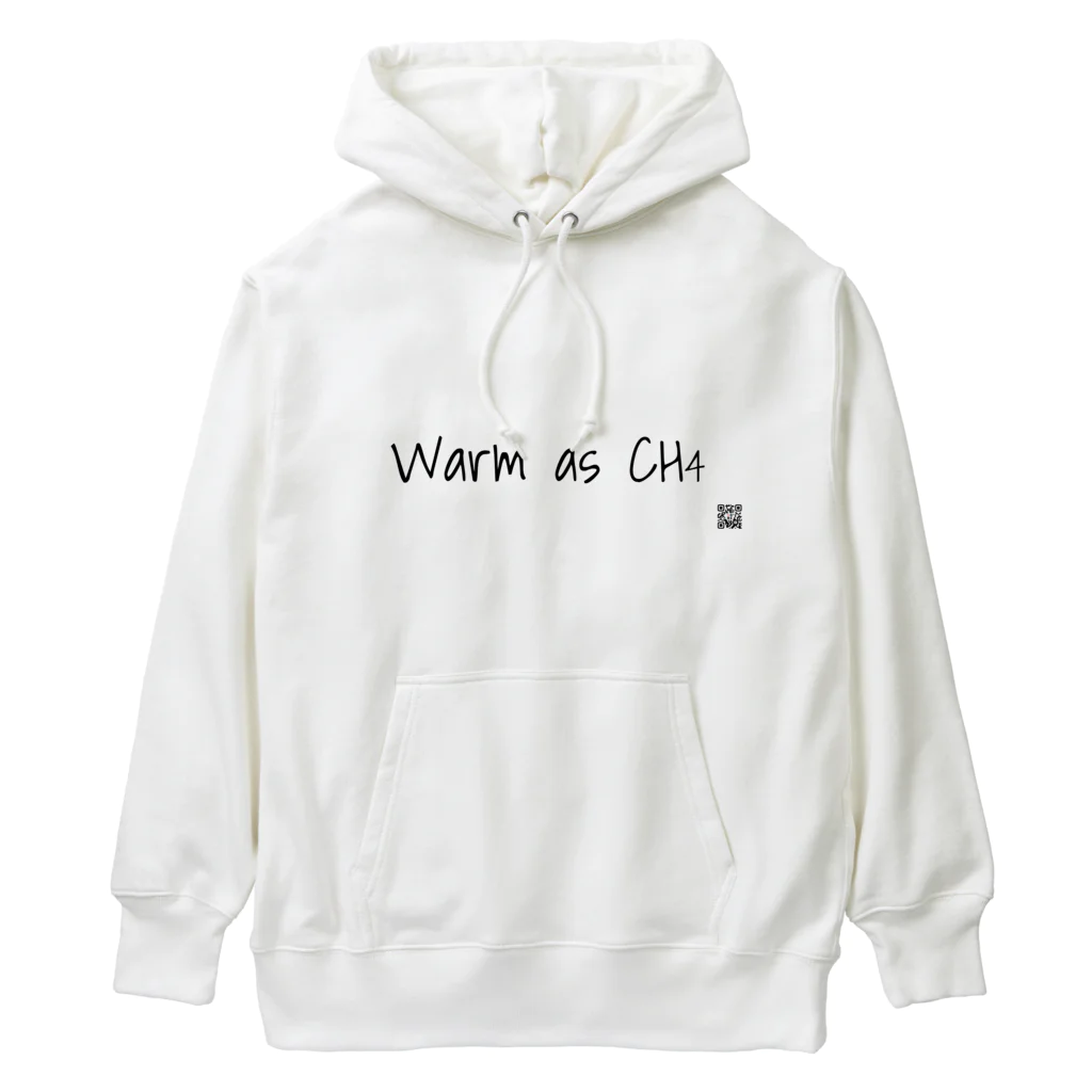 Two Dimensions BarCodeのWarm as CH₄ Heavyweight Hoodie