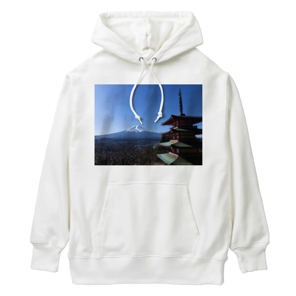 D-aerialの富士山 Heavyweight Hoodie