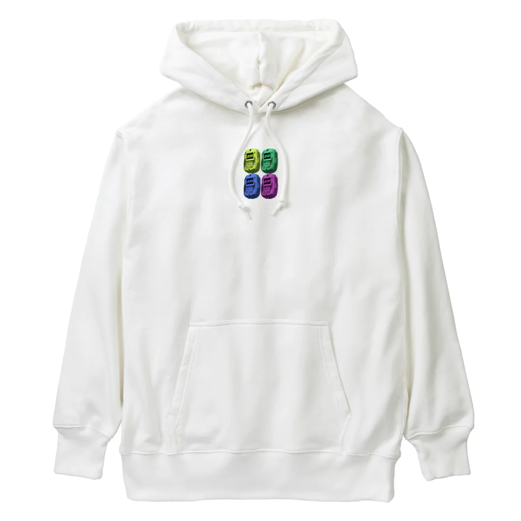 喫茶深緑のカラフル止まりますボタンシリーズ Heavyweight Hoodie