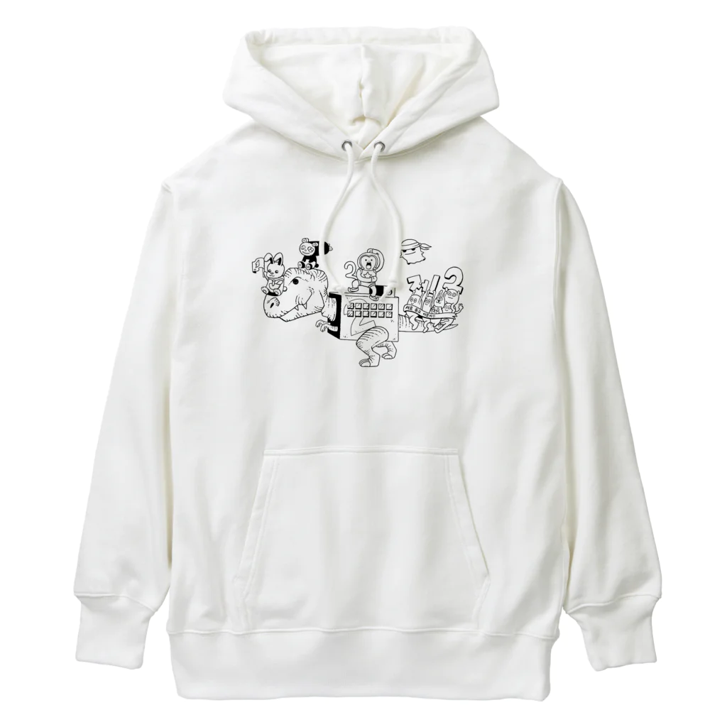 CHE 2 TOWNの全員集合！（モノクロ） Heavyweight Hoodie