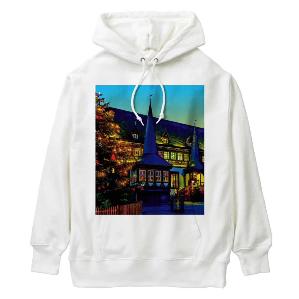 GALLERY misutawoのドイツ 夕暮れのアインベック旧市庁舎 Heavyweight Hoodie