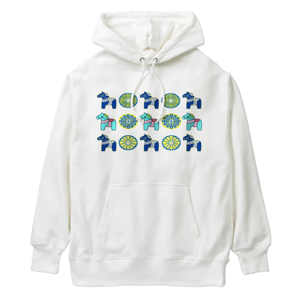 たま屋のダーラナホース　蒼、空色 Heavyweight Hoodie