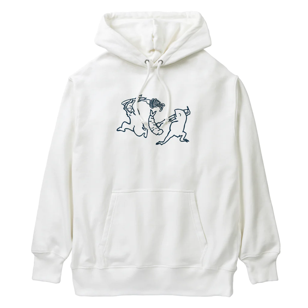 GOODS SHOP【そぞろな小窓】 SUZURI店の【ぎがといっしょ】《紺線》 Heavyweight Hoodie