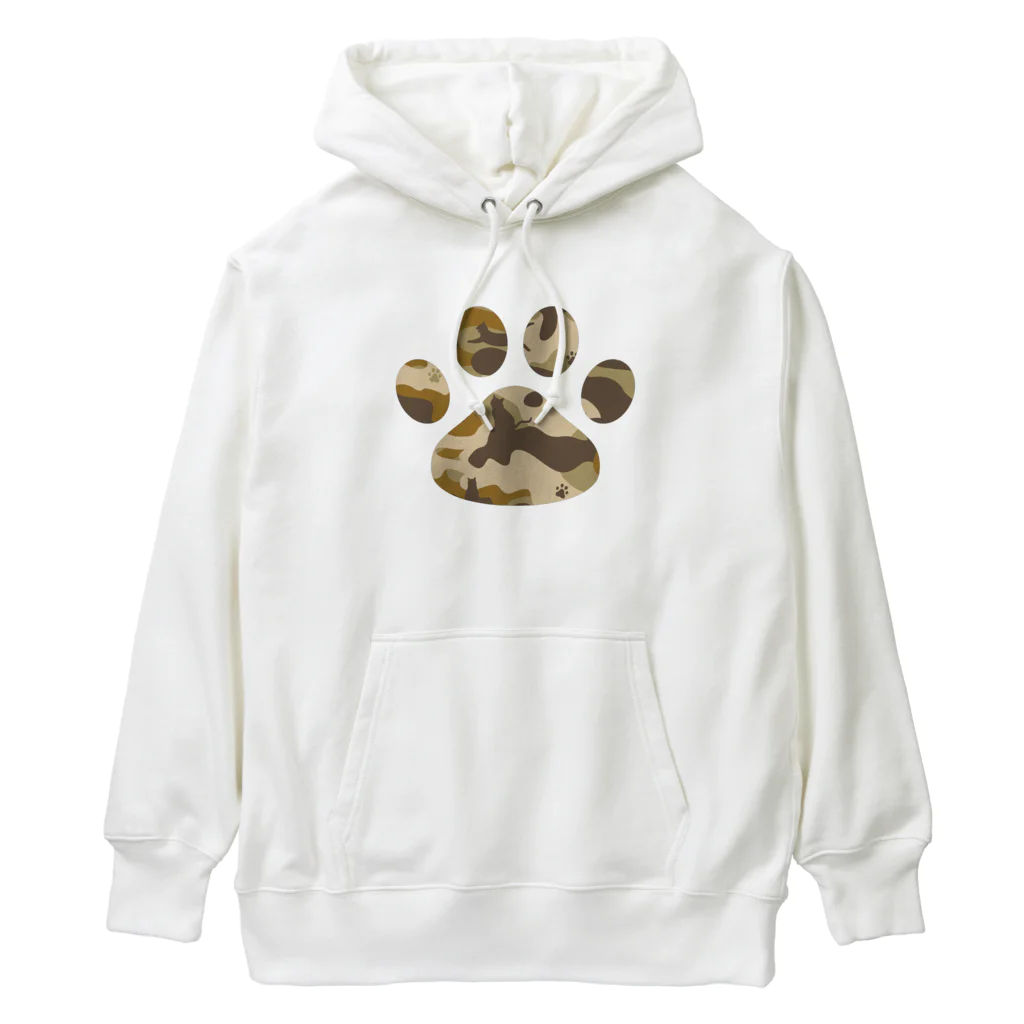 猫の雑貨屋の迷彩猫にくきゅう Heavyweight Hoodie