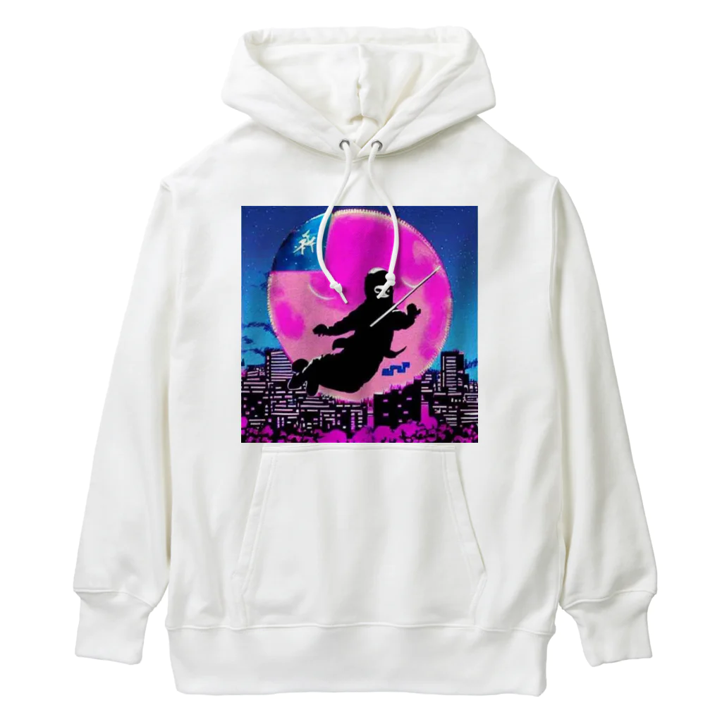 MedicalKUNの圧倒的芸術感の月夜の忍者★ Heavyweight Hoodie