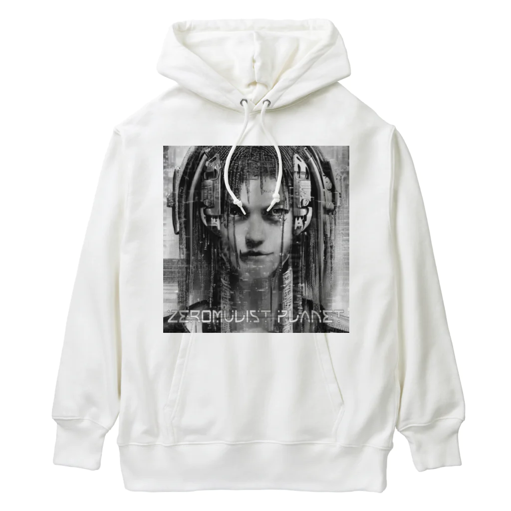 Aimurist のZeromulist planet IAM モノクロ Heavyweight Hoodie