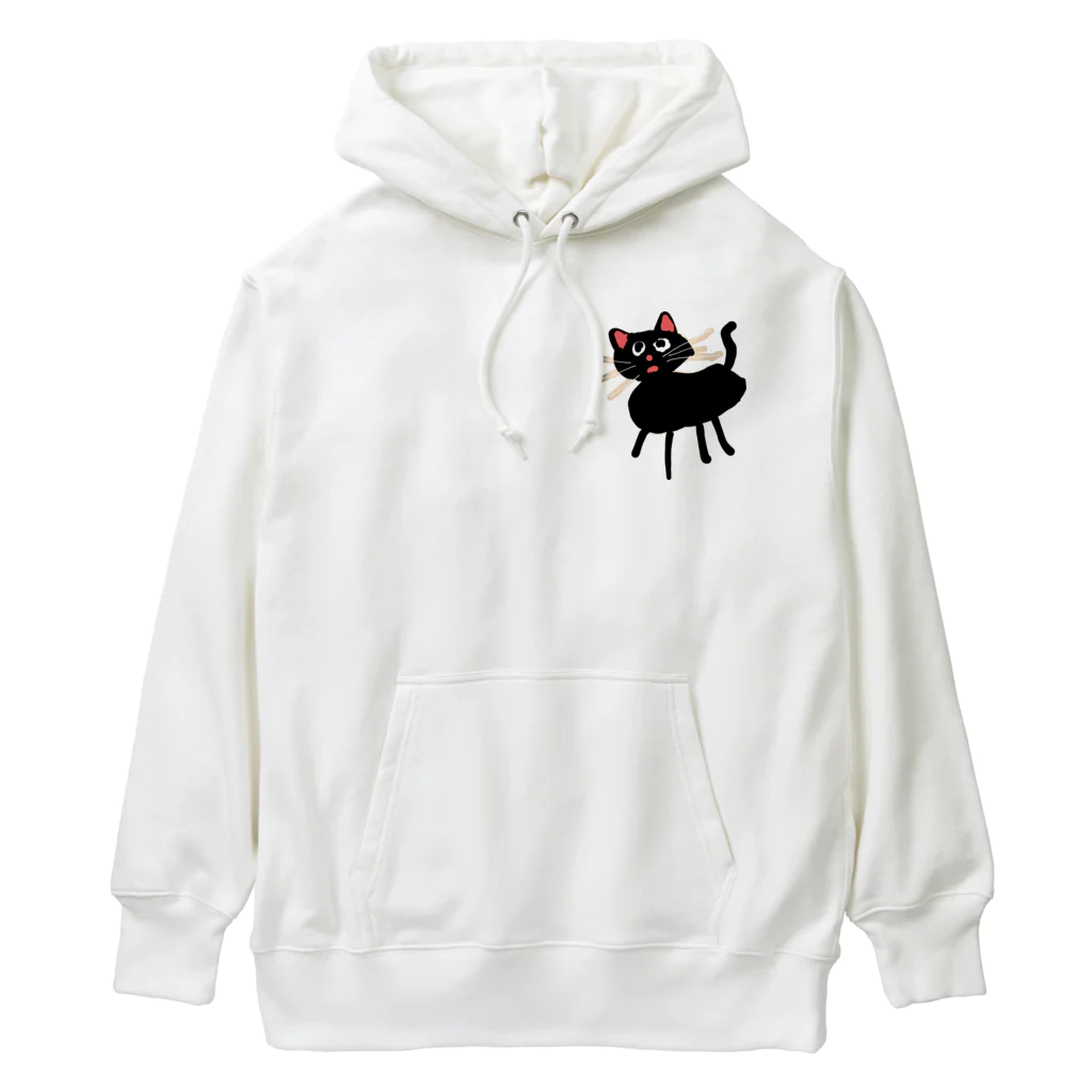 SouVUITTONの黒キャット Heavyweight Hoodie