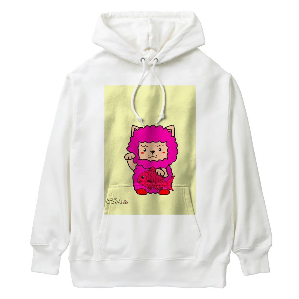 とるるん(お尻フェチ&ちっぱい愛好会会員②)の招き夢羊ん Heavyweight Hoodie