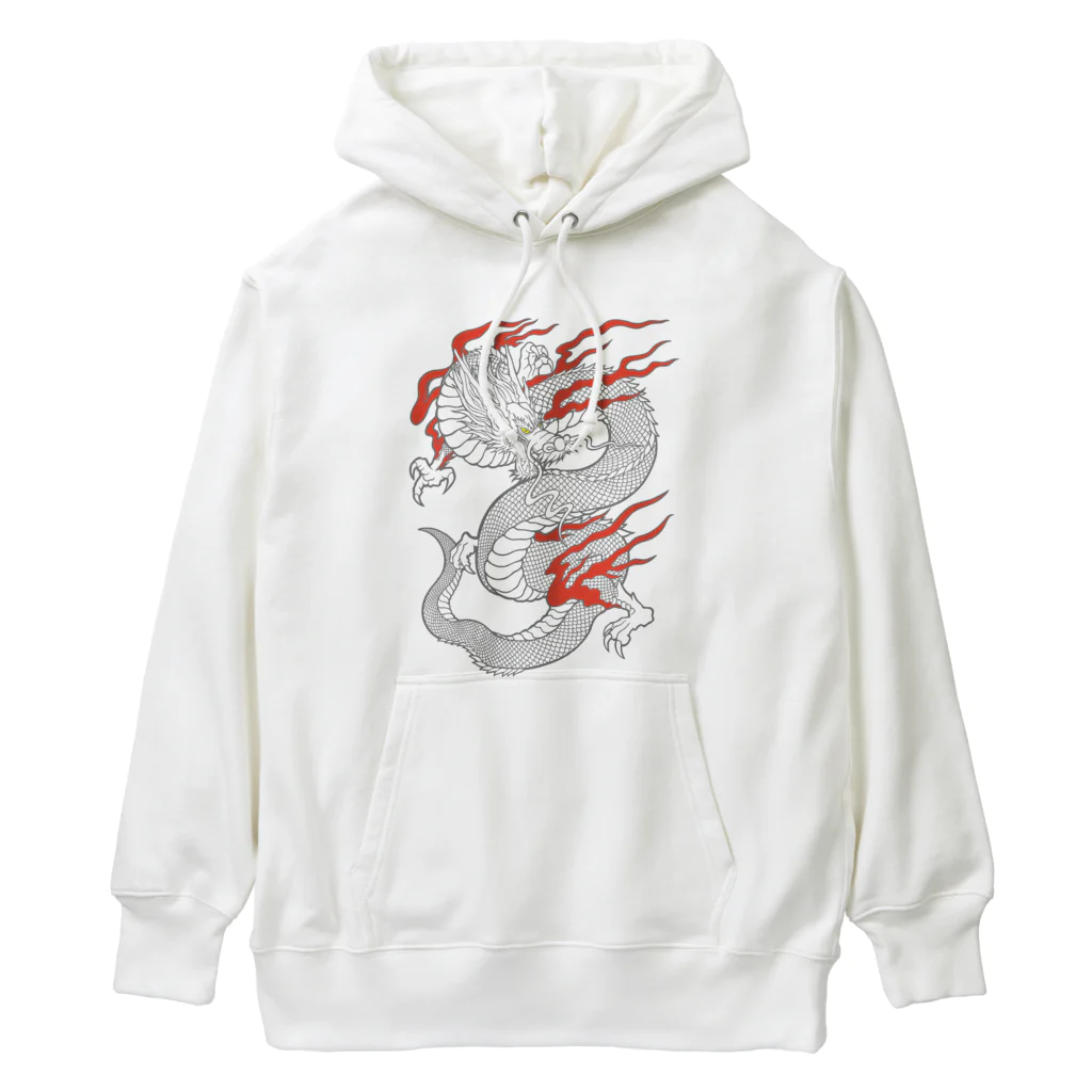 Siderunの館 B2の白龍 (線画) Heavyweight Hoodie