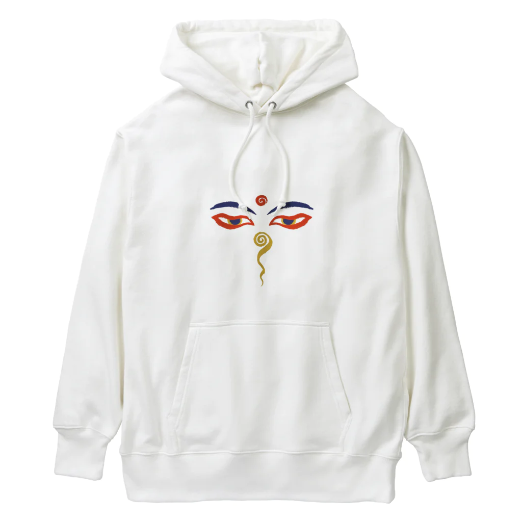 IZANAMI by Akane YabushitaのWisdom Eyes（ブッダの瞳） Heavyweight Hoodie