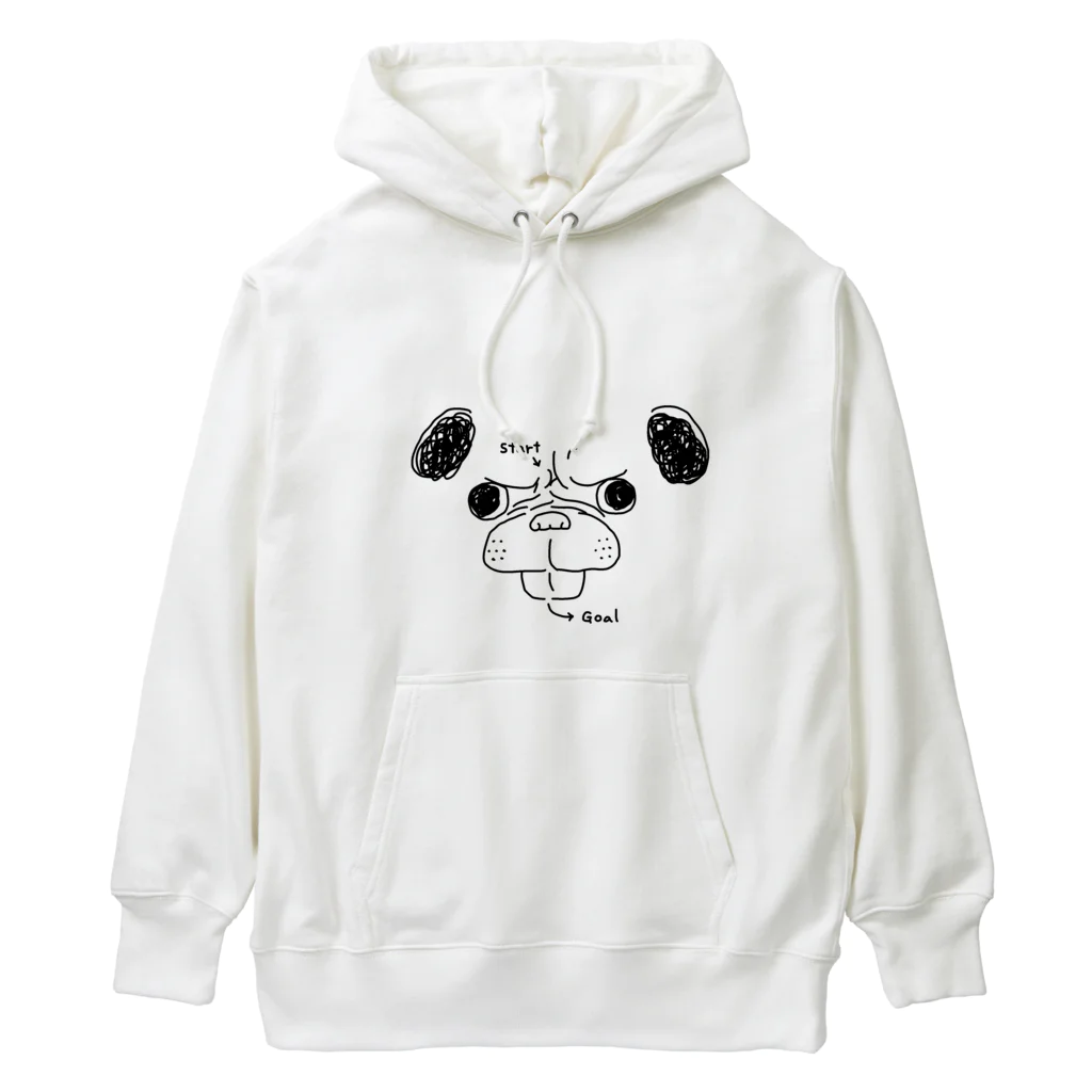 どんぐり亭の迷路のパグちゃん Heavyweight Hoodie