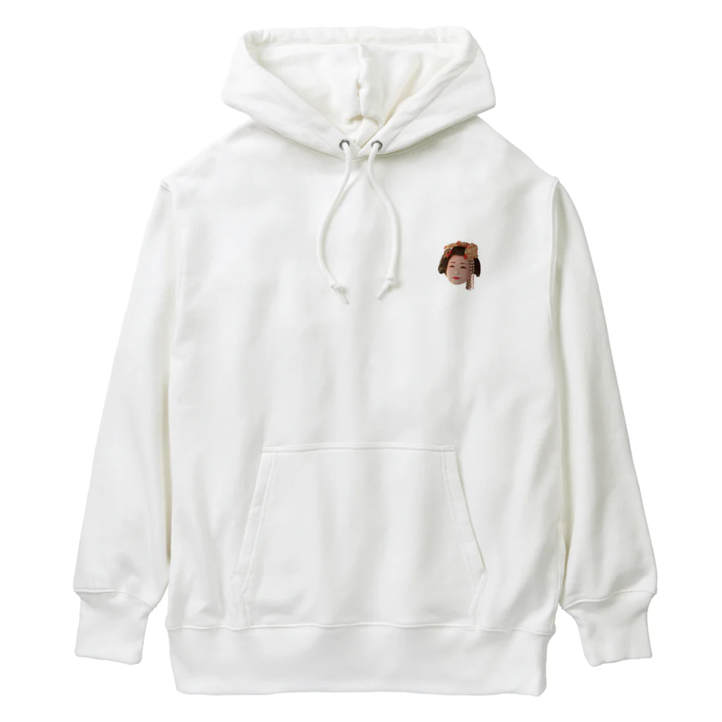 舞妓グッズ専門店『オツボネーズ』のあっこねえさん（ワンポイント） Heavyweight Hoodie