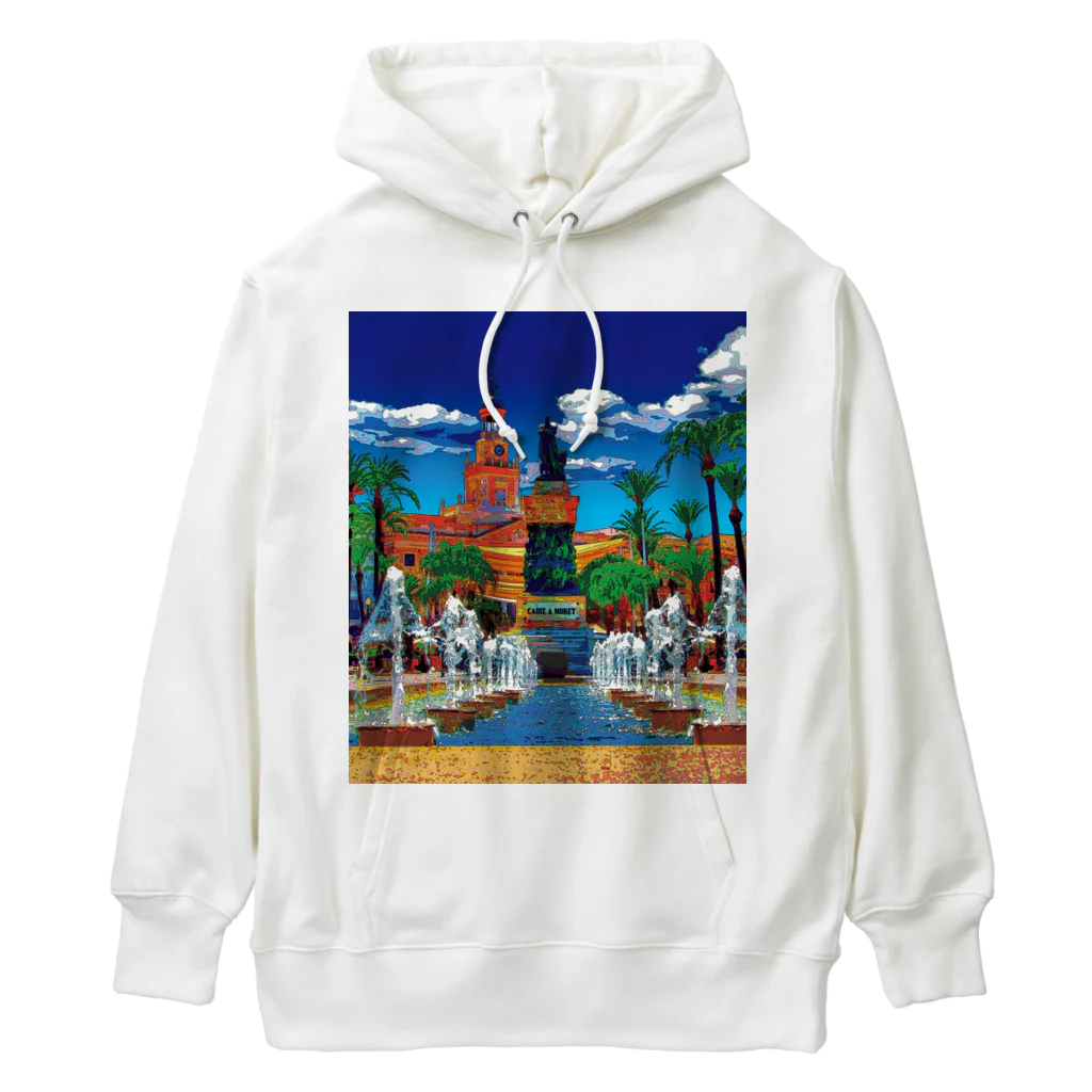 GALLERY misutawoのスペイン カディスのサン・ファン・デ・ディオス広場 Heavyweight Hoodie