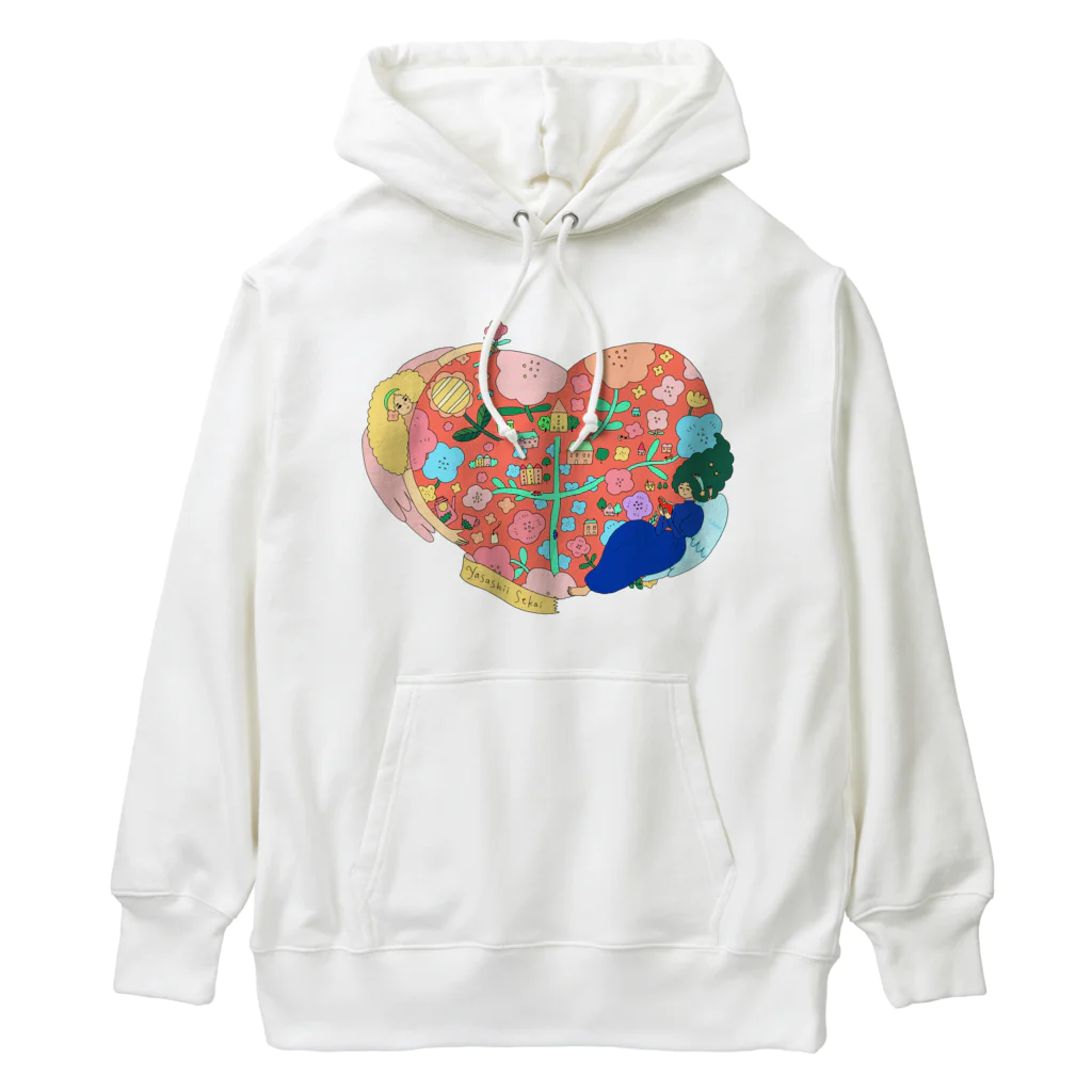 優しい世界のあいのまち Heavyweight Hoodie