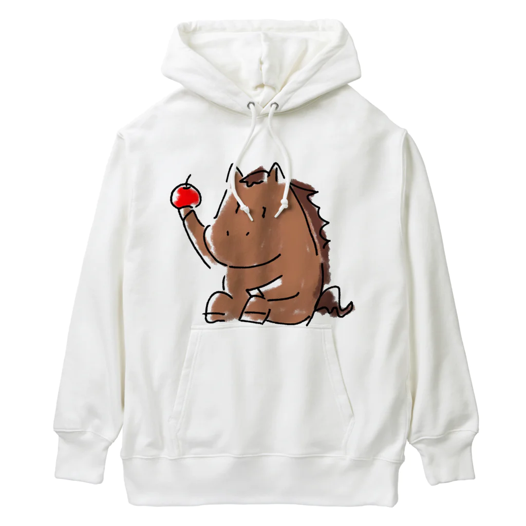 アナ５３ショップの(両面)体育座りするお馬パーカー(厚手)アナ５３ Heavyweight Hoodie