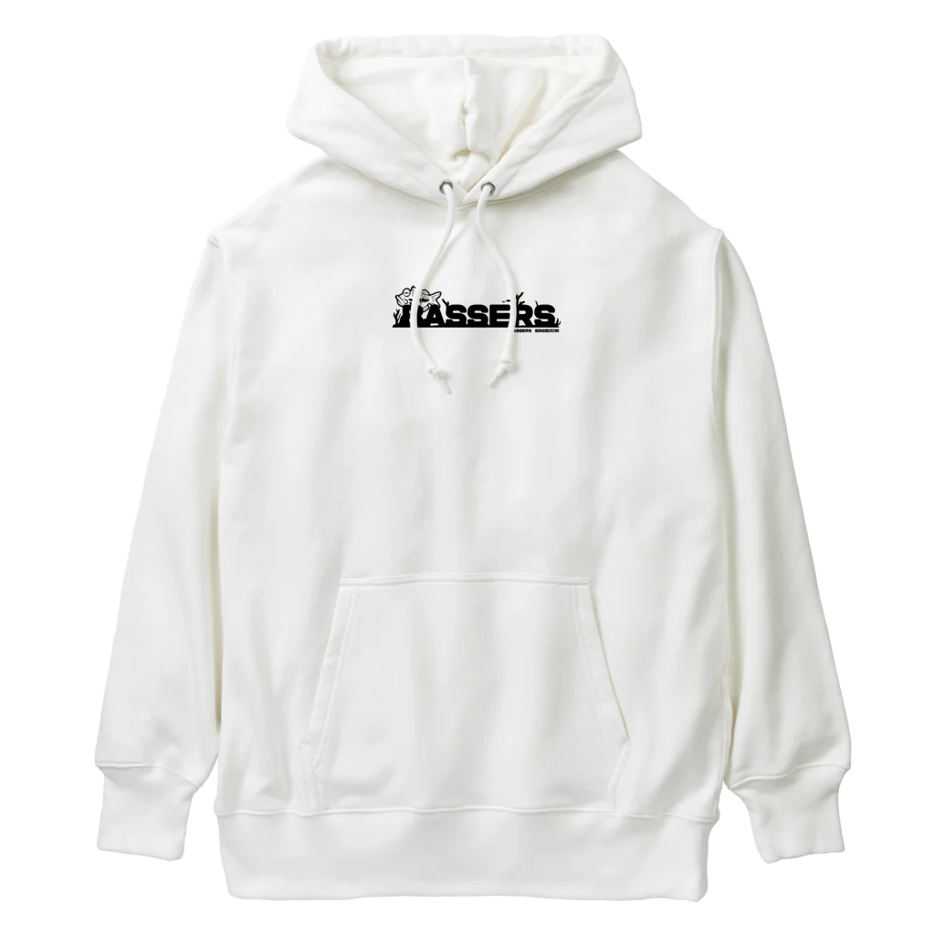 バサーズ構成員のバサーズ黒ロゴ Heavyweight Hoodie