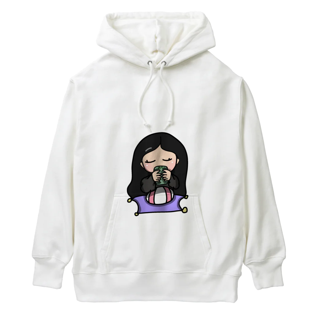 himeka's merchのHimeka drinking tea Heavyweight Hoodie