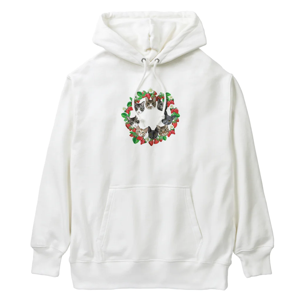 みきぞーん｜保護猫 ミッキー画伯と肉球とおともだちのmuchaguraainima　usagi Heavyweight Hoodie