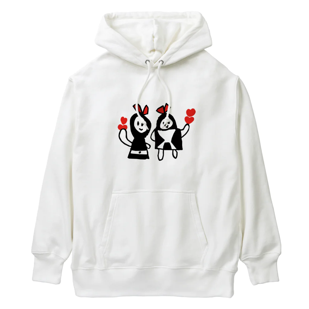 差替洋装店の次女さんのロボット Heavyweight Hoodie