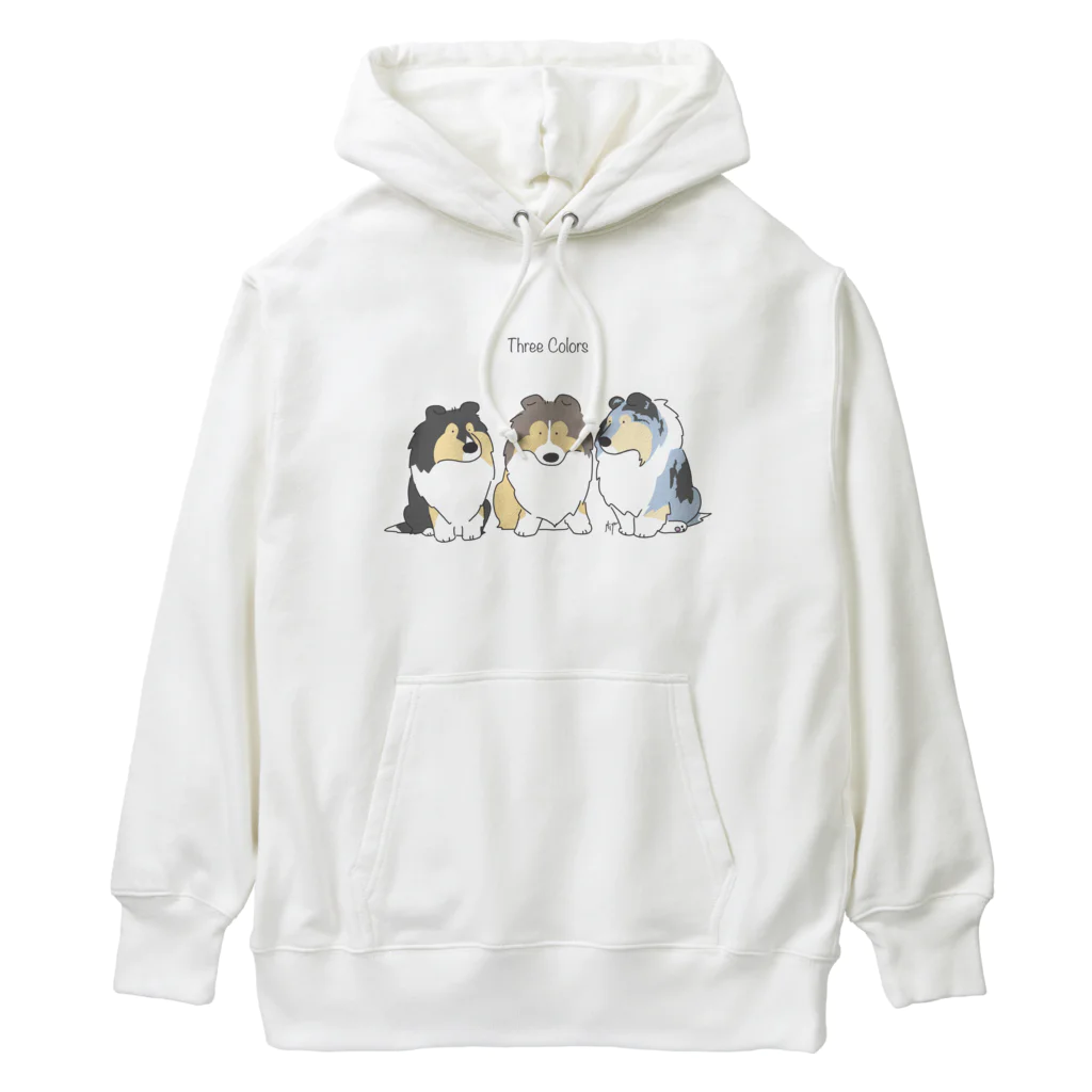 しぇるーのの3色のシェルティ Heavyweight Hoodie