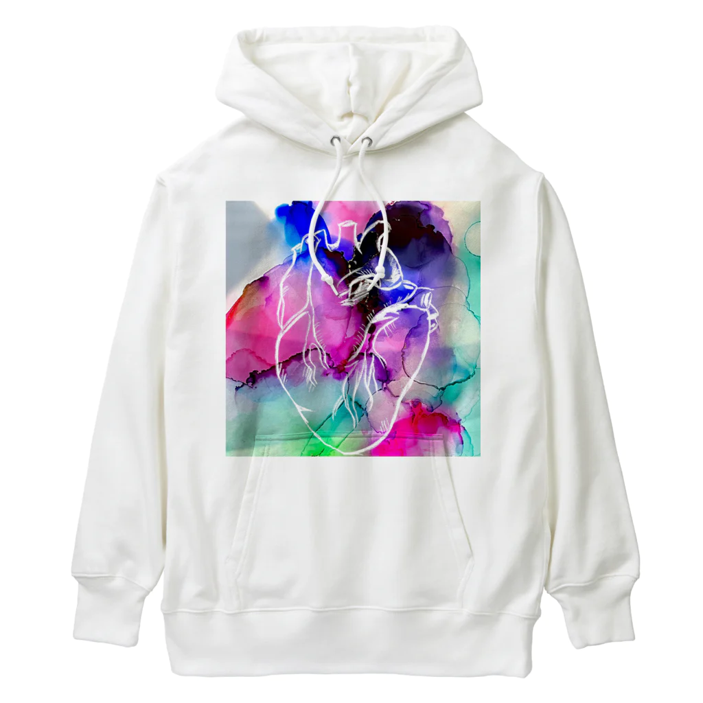 むちんアゲショップのわたしのこころ Heavyweight Hoodie