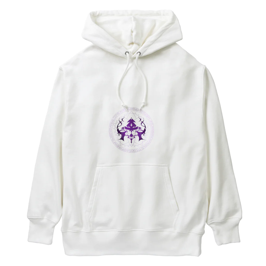 紫猫 千由【ｼﾉﾈ ﾁﾕ】💜🐾🧹の紫猫 千由　公式エンブレム(魔法陣ver.) Heavyweight Hoodie