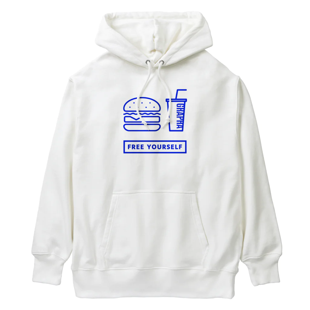 香庭くゆるのジャンクフード/ハンバーガー Heavyweight Hoodie