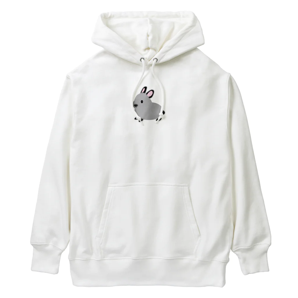 whiterabbit2010のうさぎ　サイアミーズスモークパール Heavyweight Hoodie