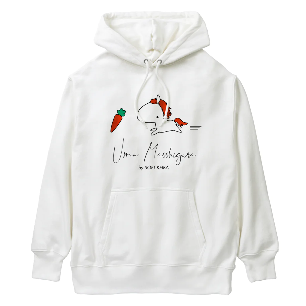 Loveuma. official shopの馬まっしぐら by SOFT KEIBA Heavyweight Hoodie