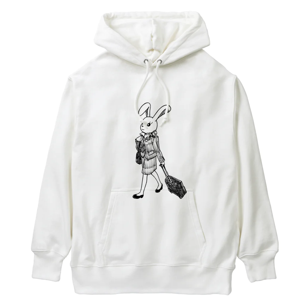 空想画学販売所のCAのウサ子 Heavyweight Hoodie